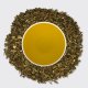 Organic Peppermint Rubbed Leaf, tea leaves and steeped liquor