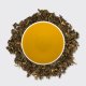 Organic Raspberry Leaf Tea, tea leaves and steeped liquor