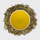 Organic Vervain, tea leaves and steeped liquor