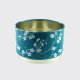 Blue stackable tea tin, with plum blossom decoration